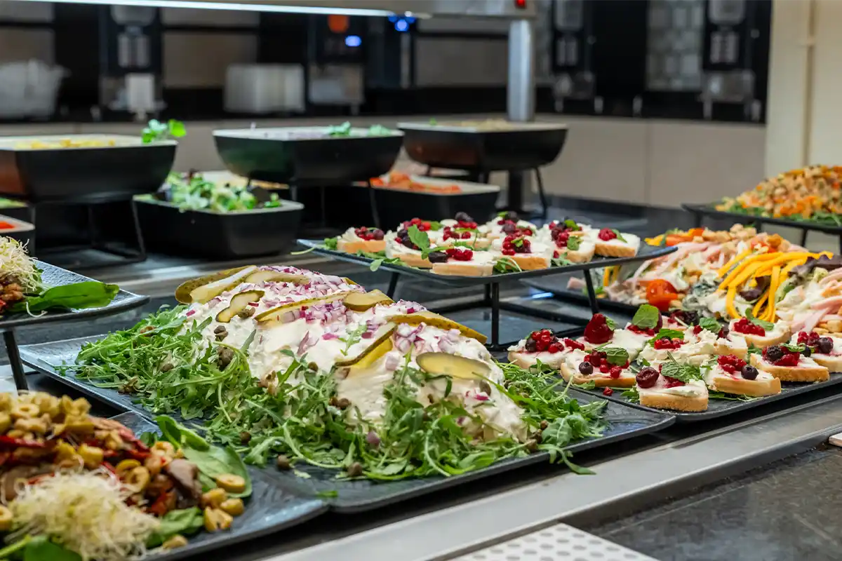 Buffet at Fergus Club Mallorca Waterpark restaurant Buffet restaurant counter Fergus Club Mallorca Waterpark by Fergus
